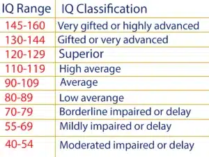 IQ Classifications