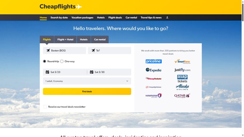 book cheap flights